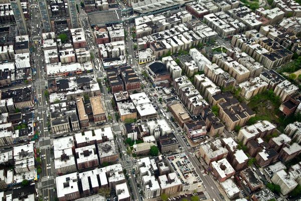 Letecký pohled na Manhattan, New York, USA — Stock fotografie