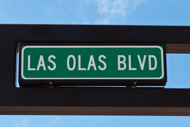 Las olas Bulvarı işareti fort Lauderdale, florida.