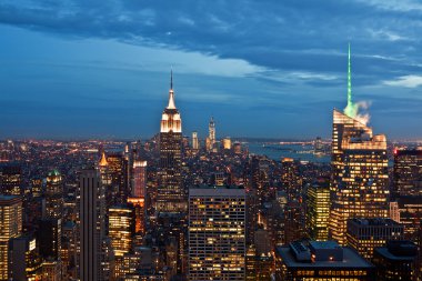 Manhattan view rockefeller center, new york, ABD