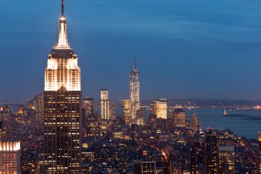 Manhattan view rockefeller center, new york, ABD