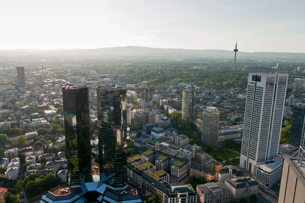 Città di Francoforte vista alta Germania — Foto Stock