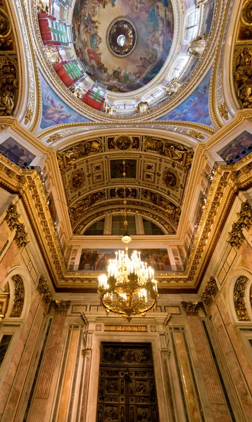 Plafond cathédrale Saint Isaac, Saint-Pétersbourg, Russie — Photo