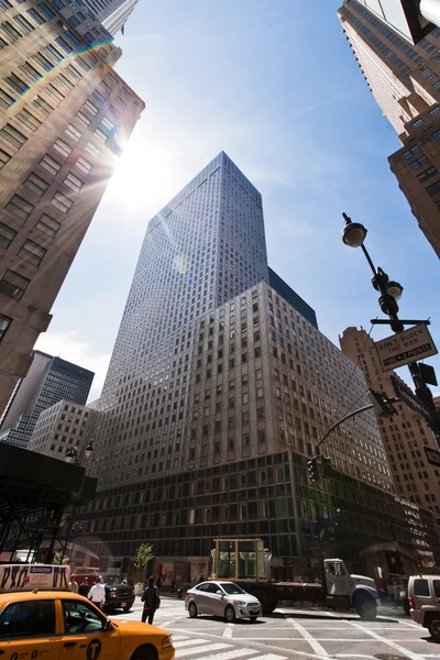 Здания Манхэттена, Нью-Йорк, США — стоковое фото