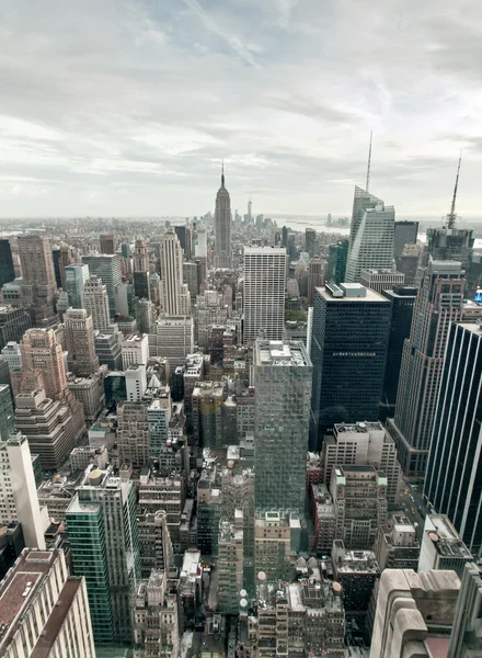 Manhattan gebouwen, new york city, Verenigde Staten — Stockfoto