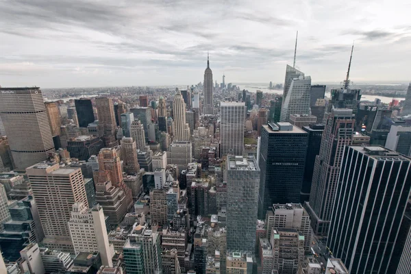 Здания Манхэттена, Нью-Йорк, США — стоковое фото