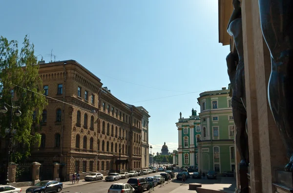 Saint Isaac cathedral and Hermitage — Stock Photo, Image