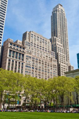Bryant park ve binalar, new york city