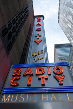 Radio city music hall cephe, new york