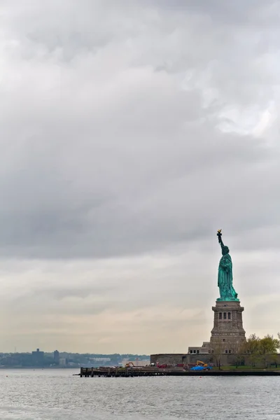 Statua wolności widok, new york, Stany Zjednoczone Ameryki — Zdjęcie stockowe