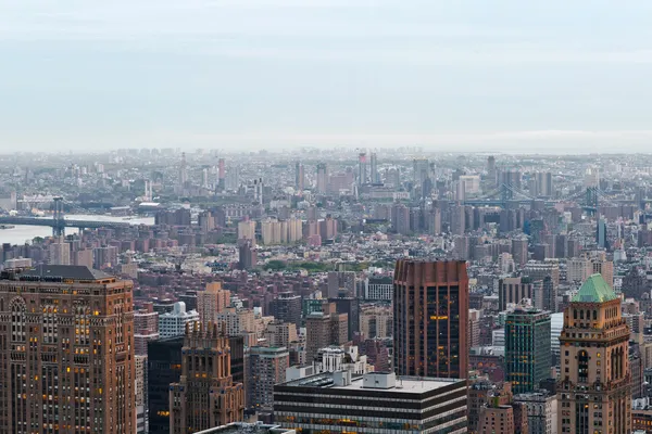 Manhattan gebouwen, new york city, Verenigde Staten — Stockfoto