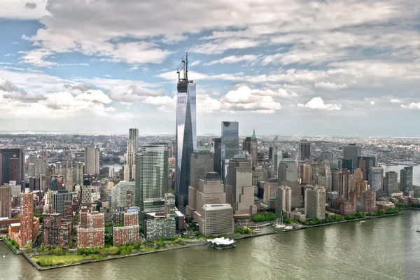 Um World Trade Center em construção — Fotografia de Stock