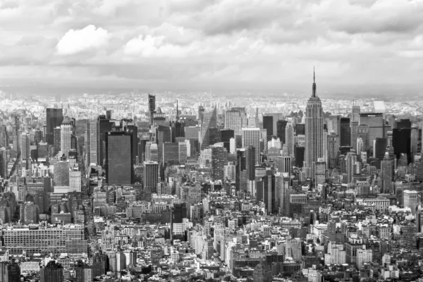 Bahía de Manhattan desde un helicóptero, Nueva York, EE.UU. . — Foto de Stock