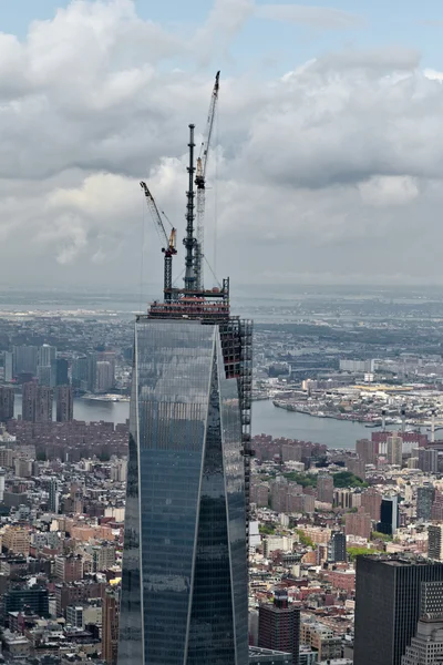 Um World Trade Center em construção — Fotografia de Stock