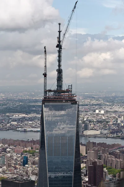 Um World Trade Center em construção — Fotografia de Stock