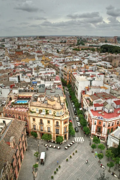 Letecký pohled na Sevilla, Španělsko — Stock fotografie