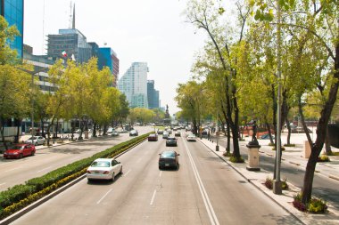 Paseo de la reforma, mexico City, Meksika ana cadde.