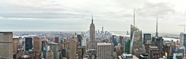 Αυτοκρατορία μέλος και Μανχάταν κτίρια, nyc — Φωτογραφία Αρχείου