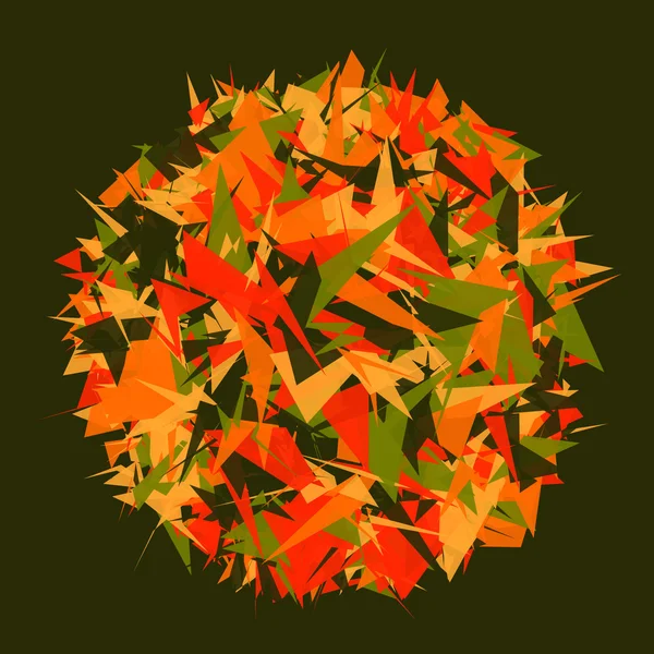 Top beş farklı renklerde geometrik şekiller arka plan.