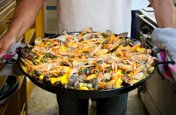Deniz ürünleri paella — Stok fotoğraf