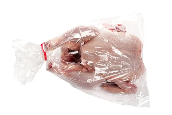 Chicken in a oven bag — Stock Photo, Image