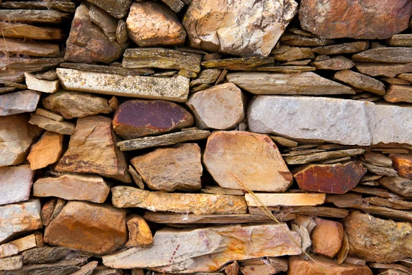 Irregular stone low wall Stock Picture