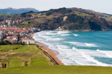 zarautz havadan görünümü