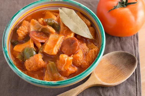 Bowl of tripe — Stock Photo, Image