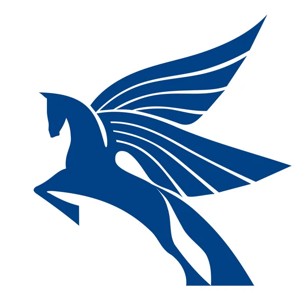 Pegasus at logo vektör işareti