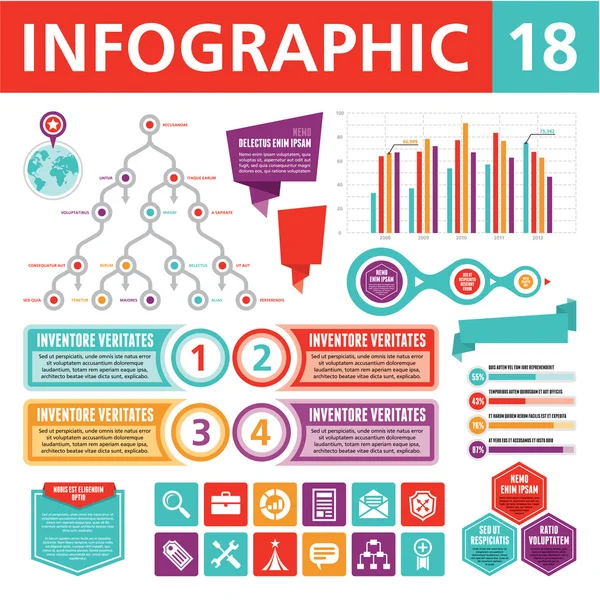 Éléments d'infographie 18 — Image vectorielle