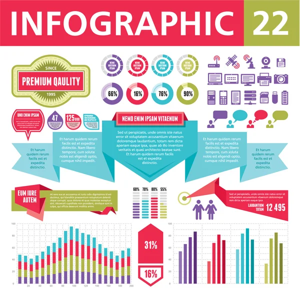 Elementos infográficos 22 — Archivo Imágenes Vectoriales