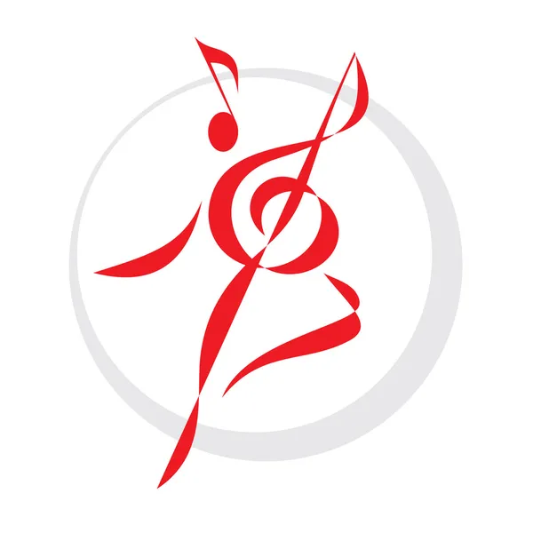 Χορός λογότυπο σημάδι — Διανυσματικό Αρχείο