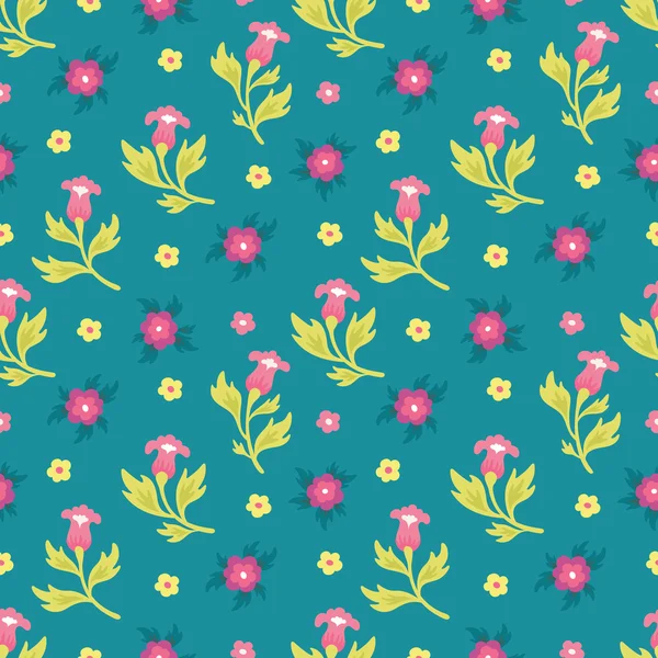 Floral Seamless Pattern 05 — Stock Vector