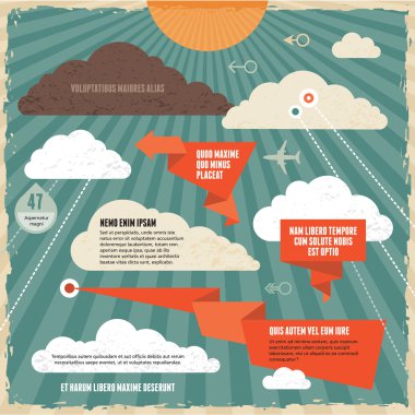 bulutlar antika arka plan kavramı