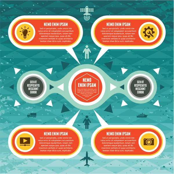 Concetto infografico - Schema vettoriale — Vettoriale Stock