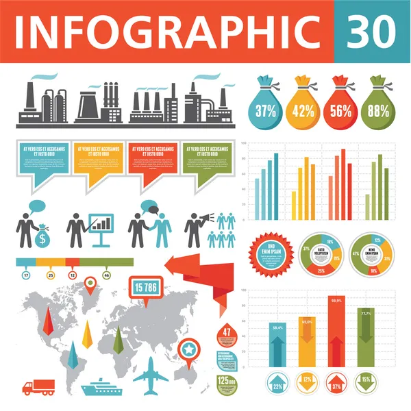 Infographics elementen 30 — Stockvector