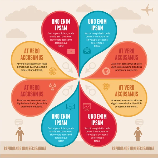 Infographic kavramı - vektör düzeni — Stok Vektör