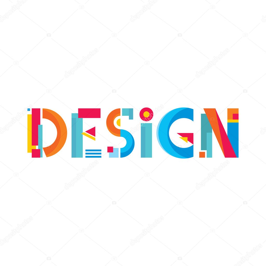 Design Word Abstract Logo Sign - Original Creative Concept Illustration. Vector logo design template.