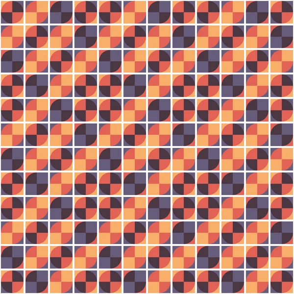 Abstracte geometrische achtergrond - naadloos vector patroon - vintage designstijl — Stockvector