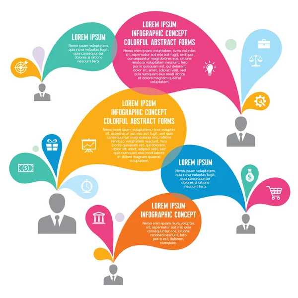 Infographic έννοια - abstract ιστορικό - δημιουργική διανυσματικά εικονογράφηση — Διανυσματικό Αρχείο