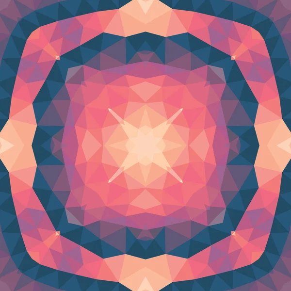 Abstrakter Geometrischer Hintergrund Nahtlose Mustergestaltung Mosaische Dekorative Struktur Vektorillustration Magisches — Stockvektor