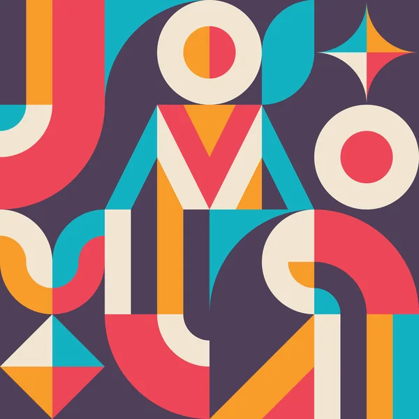 Абстрактний Фоновий Геометричний Дизайн Графічний Шаблон Цифрового Горизонтального Прапора Мозаїчне — стоковий вектор