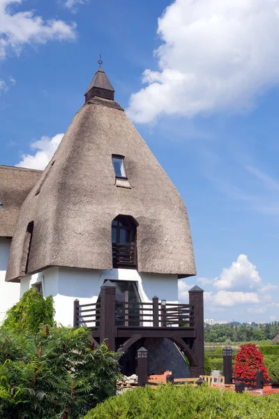 Oekraïne Dnipro Juli 2021 Een Prachtig Gebouw Van Een Restaurant — Stockfoto