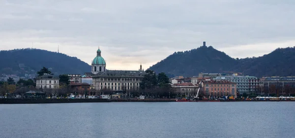 Como Italien November 2021 Schöne Aussicht Auf Den See Und — Stockfoto