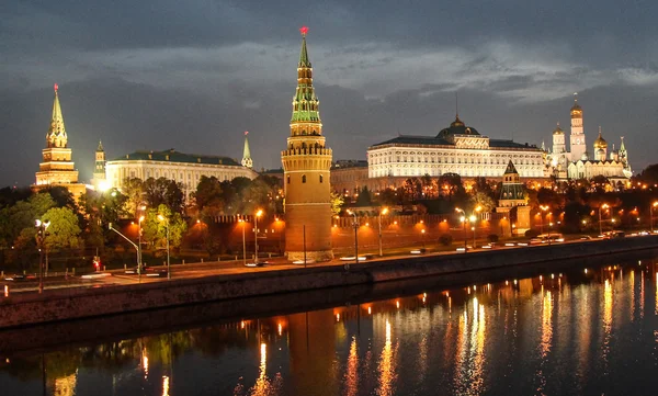 Moskou bij nacht — Stockfoto