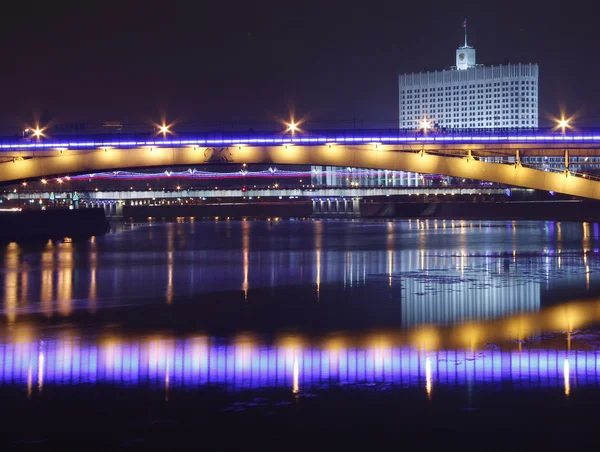 Nachtmoskau — Stockfoto