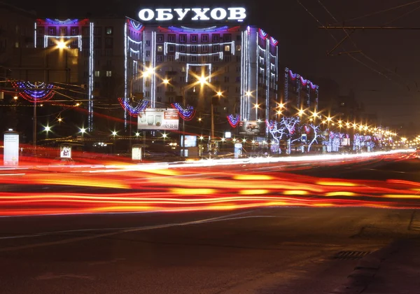 Noite moscow — Fotografia de Stock