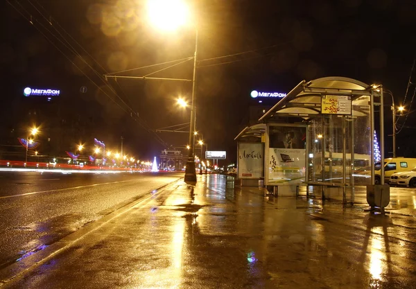 Автобусна зупинка — стокове фото