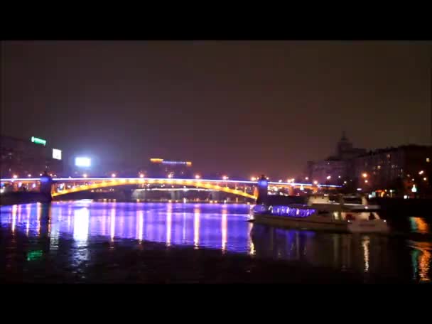 Moskva River — Stock video