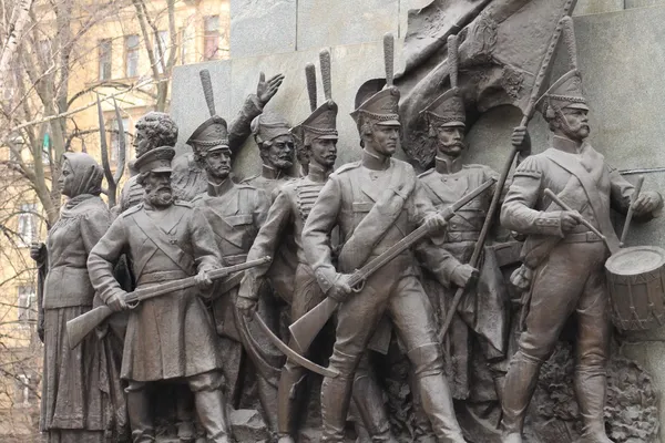 Komutan kutuzov bir anıt Stok Resim