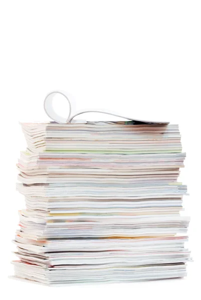 Stack of magazines — Stock Photo, Image